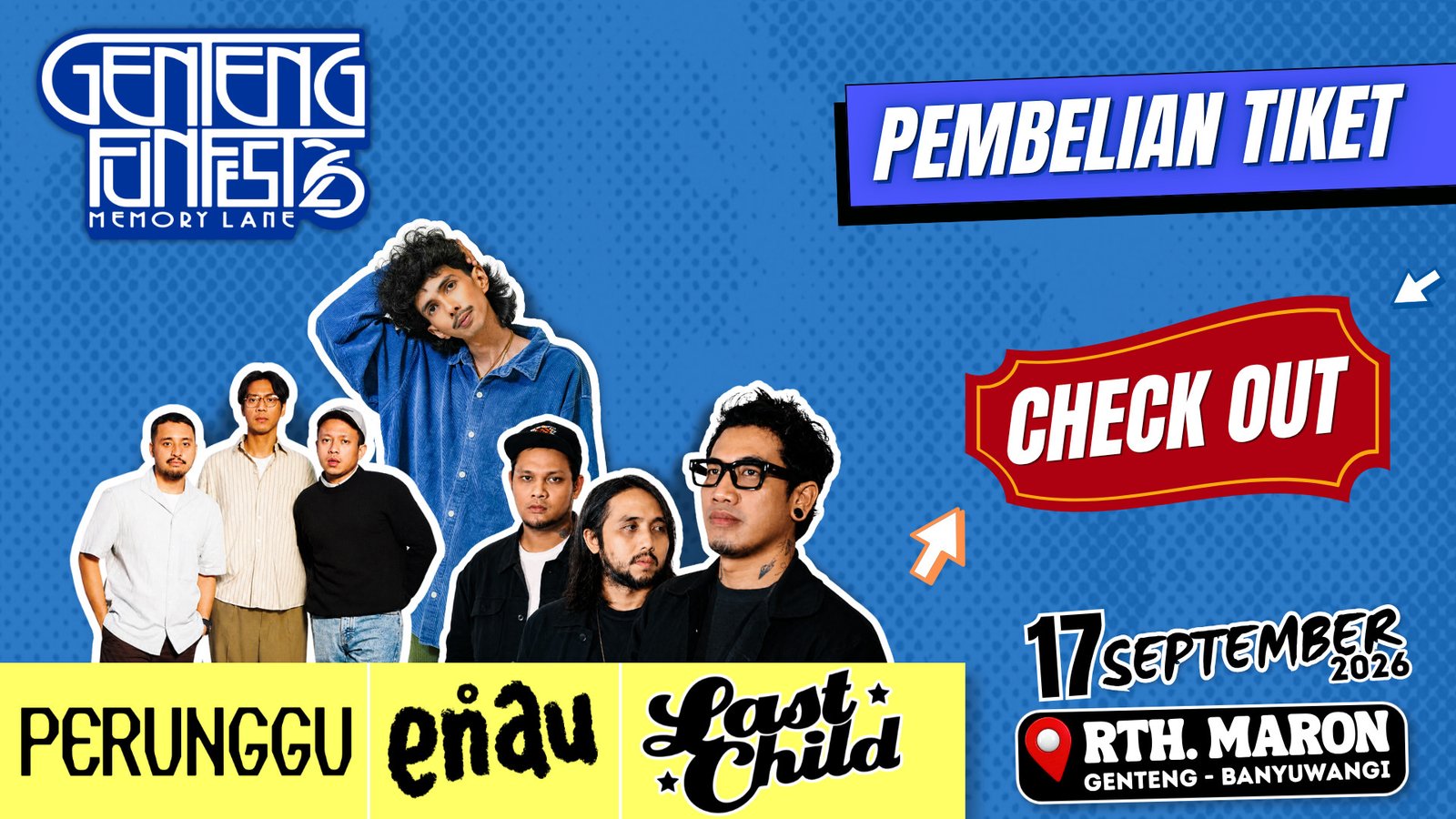 Poster Genteng Funfest 26 Memory Lane